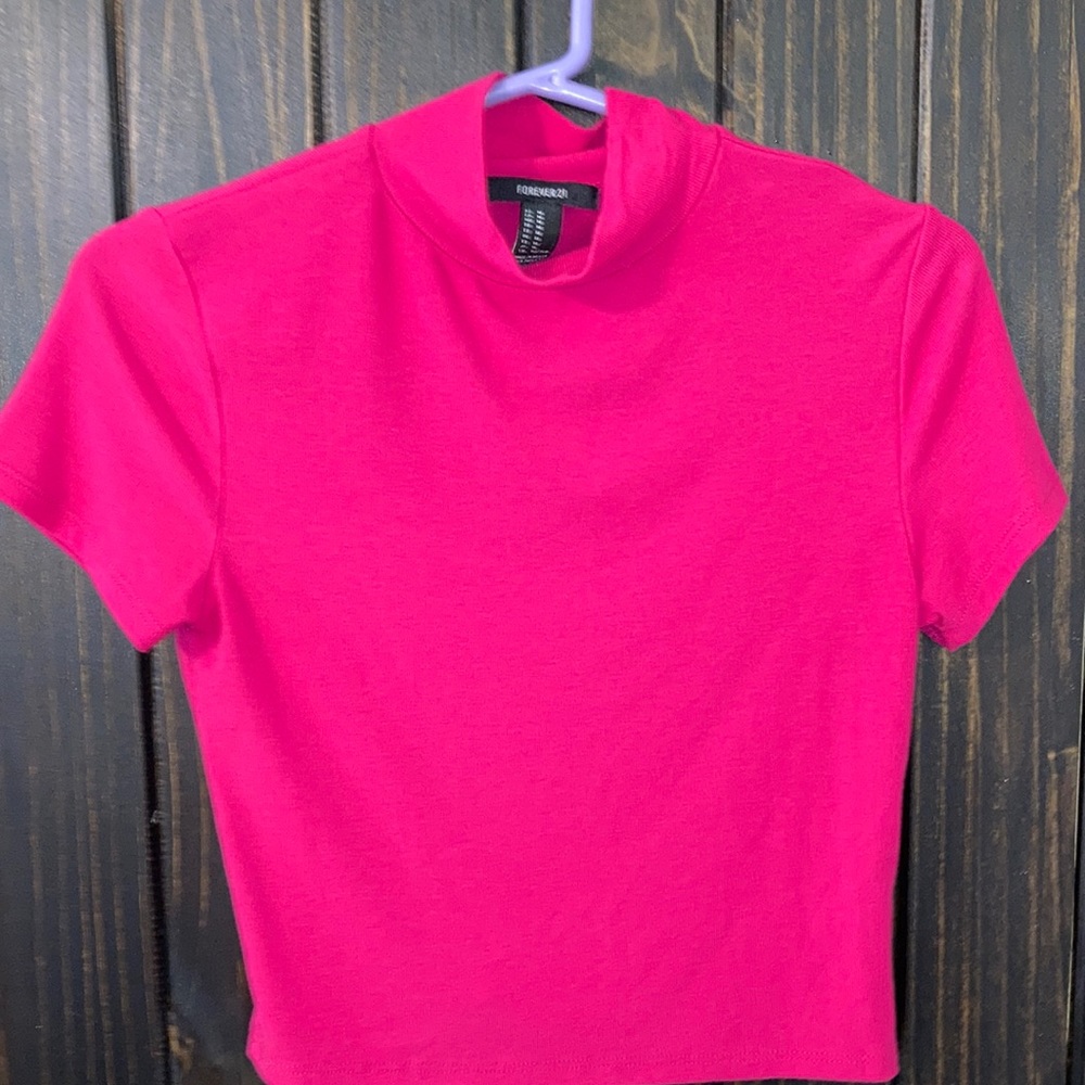 Forever 21 Turtle Neck Crop top